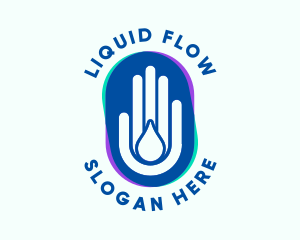 Hand Water Cleaning  logo design