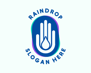 Hand Water Cleaning  logo design