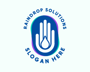 Hand Water Cleaning  logo design