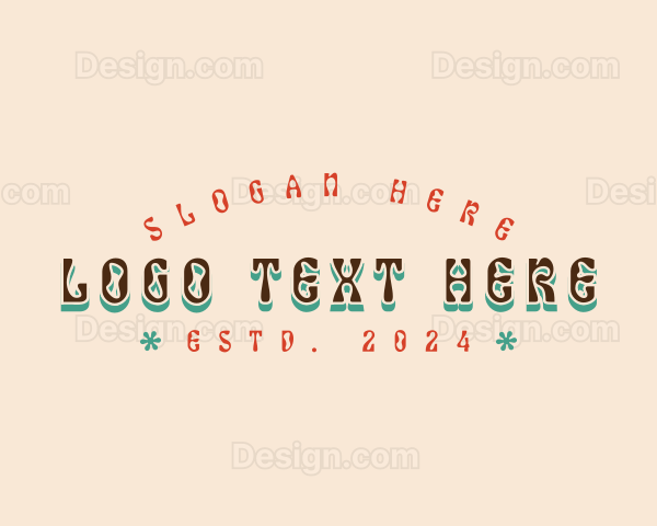 Retro Hippie Brand Logo