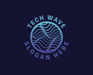 Modern Waves Technology logo design