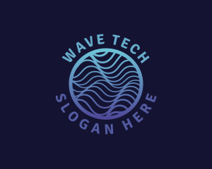 Modern Waves Technology logo design