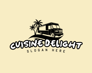 Food Truck Beach logo design