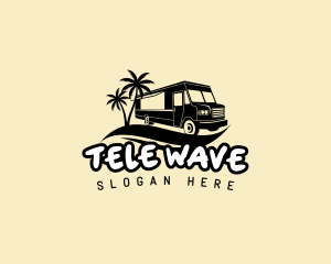 Food Truck Beach logo design