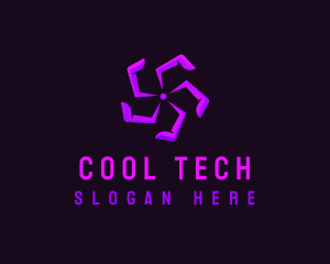 Tech Propeller Fan logo design