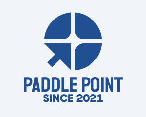 Blue Paddle Cursor logo design