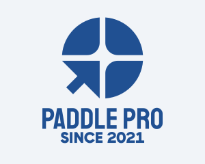 Blue Paddle Cursor logo design