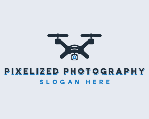 Surveillance Quadrotor Drone  logo design