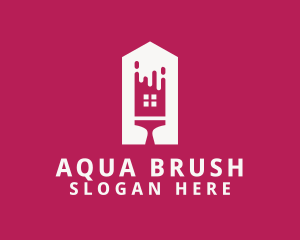 Home Paint Brush logo design