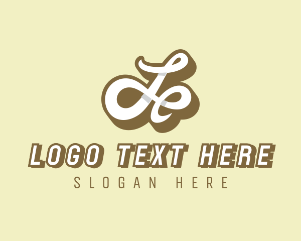 Elegant Cursive Letter L logo