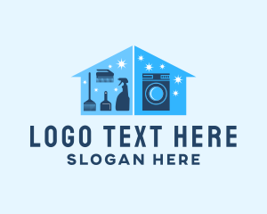 Laundry Washing Machine Cleaning logo