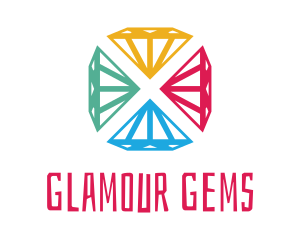 Colorful Diamond Jewelry logo design