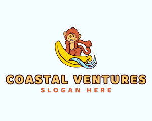 Monkey Sea Surfer logo design