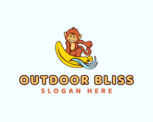 Monkey Sea Surfer logo design