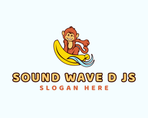 Monkey Sea Surfer logo design