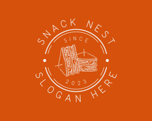 Sandwich Food Snack logo design