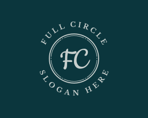 Cursive Business Circle logo design