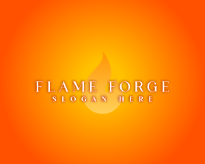 Hot Flame Glow logo design