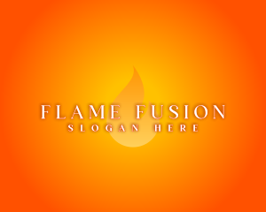 Hot Flame Glow logo design