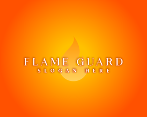 Hot Flame Glow logo design