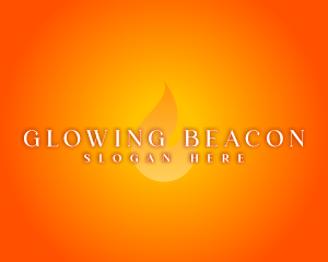 Hot Flame Glow logo design