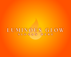 Hot Flame Glow logo design