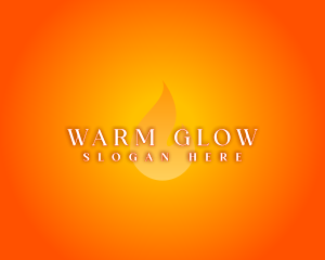 Hot Flame Glow logo design