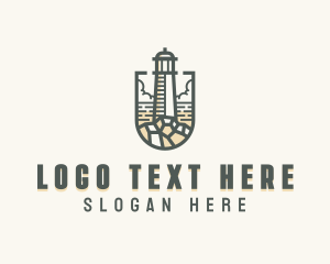 Nautical Coastal Lighthouse logo