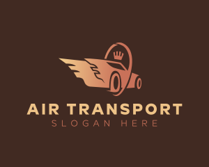 Speeding Car Wings logo design