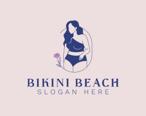 Woman Body Model logo design