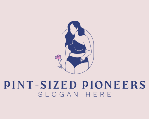 Woman Body Model logo design