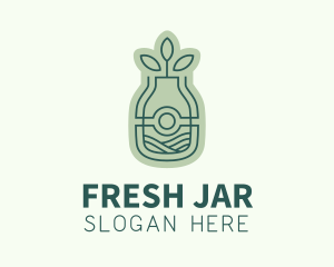 Natural Leaf Kombucha logo design