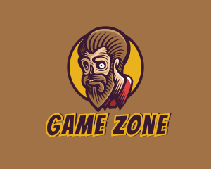 Cartoon Villain Gaming Zombie Logo