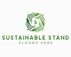 Sustainable Botanical Wellness logo design