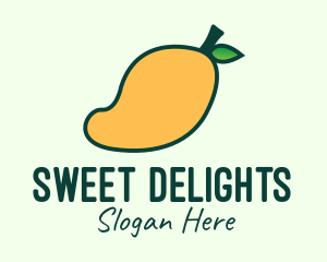 Yellow Mango Fruit Logo
