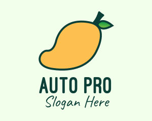 Yellow Mango Fruit logo