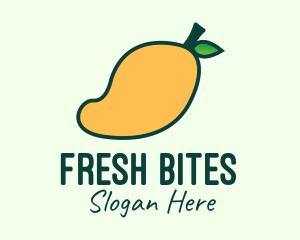 Yellow Mango Fruit logo design