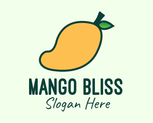 Yellow Mango Fruit logo