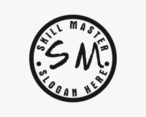 Black Tattoo Artist Seal  logo design