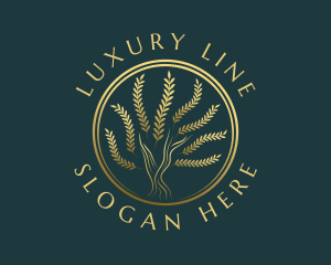 Luxury Tree Plant logo design