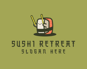 Nigiri Sushi Drummer logo design