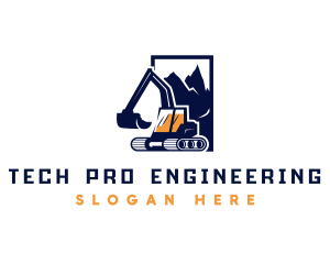 Machinery Engineering Backhoe  logo