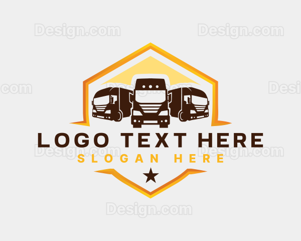 Transport Truck Logistic Logo