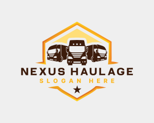 Transport Truck Logistic logo design