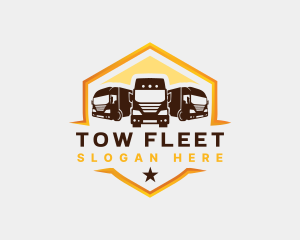 Transport Truck Logistic logo design