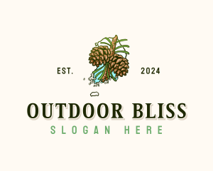 Korea Pine Cones logo design