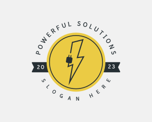 Lightning Electric Power logo design