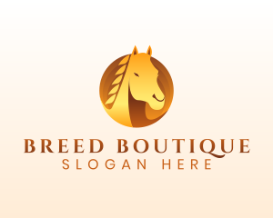 Luxury Equestrian Horse logo design