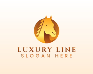 Luxury Equestrian Horse logo design