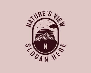 Mountain Backpacking Scenery logo